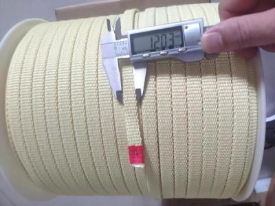 China Flat Aramid Kevlar Rope 12*4mm for sale
