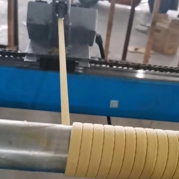 Quality Kevlar ropes winding machine for winding kevlar aramid ropes onto the glass tempering furnace for sale
