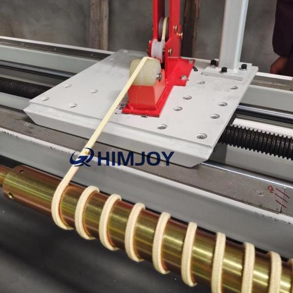 Quality Glass Tempering Furnace rollers use Aramid Ropes Winding machine equipment for sale