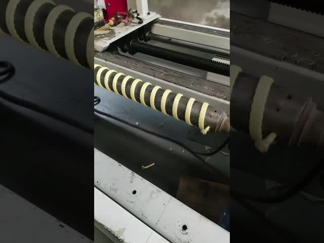 Kevlar Ropes Winding Machine for rollers of glass tempering furnace