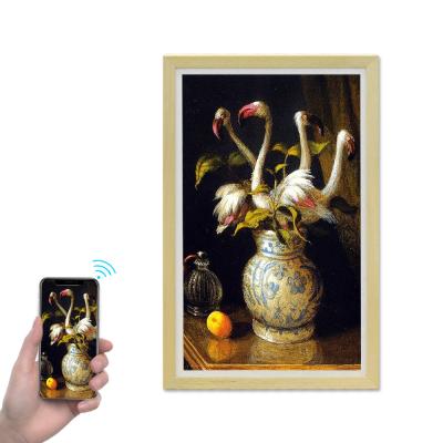 China Acrylic NFT Smart Digital Photo Frame Poster Advertising Display ODM for sale