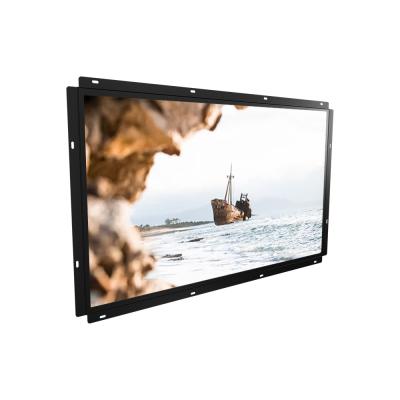 China 1920x1080 17 Inch Open Frame Monitor Black IPS LCD Display for sale