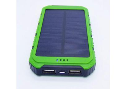 China 8000mah Portable Solar Power Bank , Waterproof Portable Charger For Mobile Phone for sale