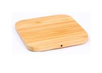Quality Bamboo Wooden QI Wireless Charger Shape / Logo Customized For Smart Phone for sale