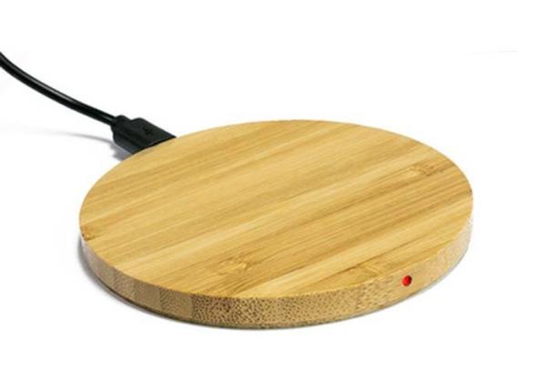 Quality Ultra Thin QI Wireless Charger , Bamboo QI Wireless Charger OEM Available for sale