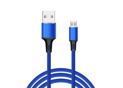 China 1m Length Braided USB Cable , Micro USB Charging Cable For Mobile Phone for sale