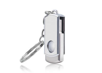 China High Read / Write Speed USB Memory Disk , Swivel USB Flash Drive With Keyring for sale