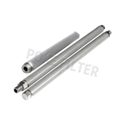 China Custom Stainless Steel Pleated Candle Filter Element Sintered Porous Metal Filter Elements for sale