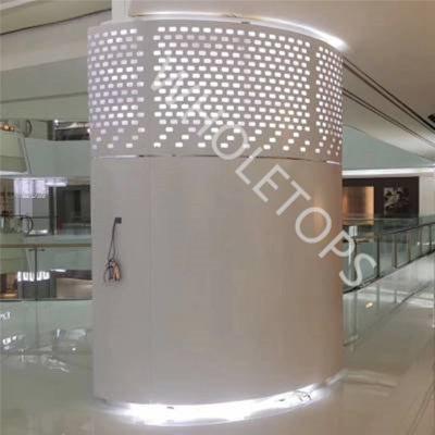 China a fachada 3D de alumínio de 600*600mm almofada o revestimento de PPG para a parede de cortina à venda