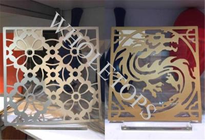 China 800mm Width 3.5MM 4.5MM Aluminium Laser Cut Screens With Welding & Stiffener for sale