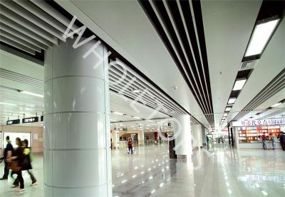China PVDF cubrió el panel que cubría de aluminio grueso de 5.0m m para la decoración del aeropuerto en venta