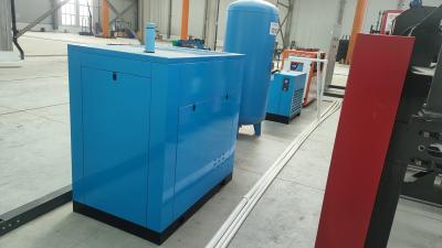 China PLC Industrial Screw Compressor With Air Dryer Direct Belt Drive System for sale