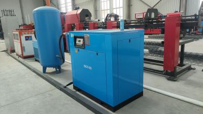 China PLC Controlled Electric Screw Compressor 37/22kw With Low Noise Level for sale