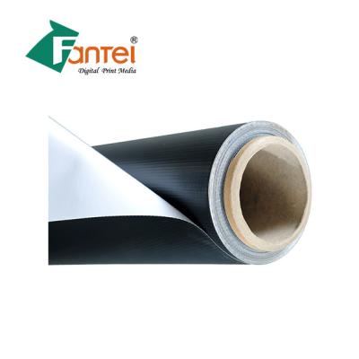 China Waterproof Black PVC Blockout Banner 340gsm 200D300D High glossy for sale