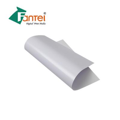 China 13oz White Pvc Banner advertising Hot Laminated With Good Tearing Strength for sale