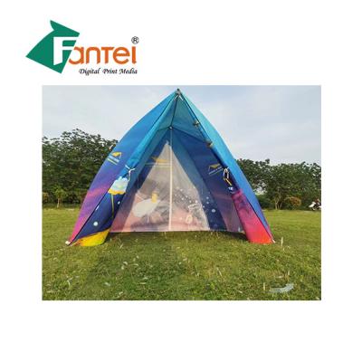China 600 D Pvc Coated Fabric Water Resistant Custom Tent Banner For Uv Printing for sale