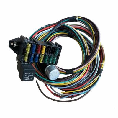 China Universal 12 Circuit Hot Rod Wiring Harness For Classic Cars for sale