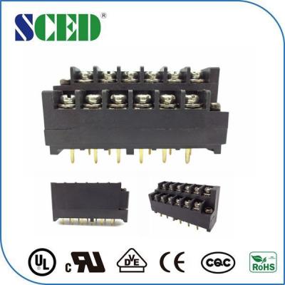 China Connector 7.62mm Pcb Terminal Blocks Power Supply Two Level Screw Clamp for sale