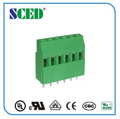 China Euro Type Screw Connection Terminal Block 300V 10A PA66 Brass Terminal for sale