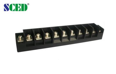 China conectores plásticos del bloque de terminales de la barrera 600v 11 tiras de barrera del Pin 100A en venta