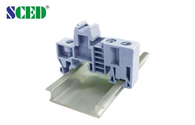 China 9.5mm Thickness Din Rail Terminal Blocks Accessory Fixed Ending Connector for sale