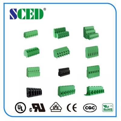 China 12 Poles Electronic Green pcb terminal block connector PA66 Pitch 2.54mm for sale