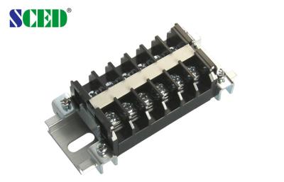 China High Current Power Terminal Blocks , 20A Rail Mounted Terminal Blocks Pitch 9.50mm for sale