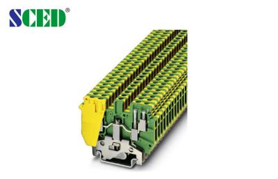 China 6.2mm AWG 30 - 10 , Rail Mounted Terminal Blocks For Electric Power , Elevator for sale