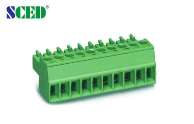 China 300V 8A Female Pluggable Terminal Block , PCB Terminal Blocks Pitch 3.50mm 2P - 22P for sale