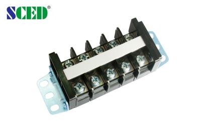 China PC M5 Panel Mount Screw Terminal Pitch 19.00mm 60 Amp Din Rail Terminal Block for sale