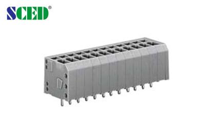 China Single Deck PCB Spring Terminal Block Pitch 5.08mm 300V 12A , 2 Poles - 24 Poles for sale