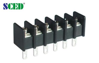 China Right Angle Barrier Terminal Block, 300V 15A Pitch 7.62mm Power Terminal Blocks for sale