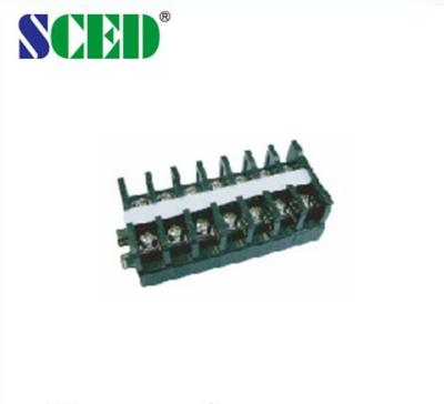 China Black PCB 10.8mm Panel Mounted Terminal Block Screw Barrier Type for sale