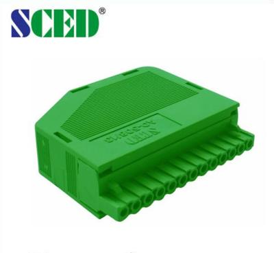 China 5.08mm Plug In Wire Terminal Block Connectors PA66 13pin Wire Collect Box for sale
