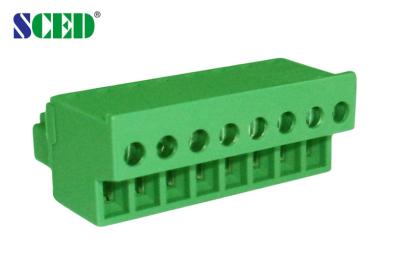 China Plug - in Terminal Blocks Male , Female Terminal Block Connector 3.81mm 2P-24P  300V 8A for sale