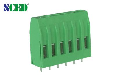 China Green 300V PCB Solder Terminal Block With Single Level For Power Supply for sale