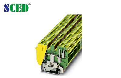 China 2.5mm2 Width 5.2mm Yellow and Green Color Din Rail Series AWG 30 - 12 Elevator Application for sale