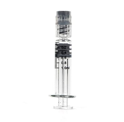 China Luer Slip Luer Lock Glass Syringe 1ml Prefilled Borosilicate Oil Syringe for sale