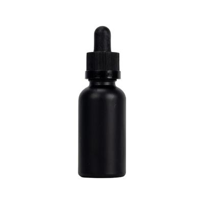China Graduated Child Resistant Glass Droppers For Essential Oils Matt Black for sale