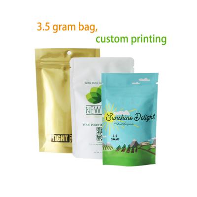 China Dried Flowers Dispensary Bags Child Proof Zipper Mylar Weed Bags In Bulk for sale