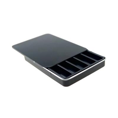 China La caja negra 5pcs del tenedor común del metal pre rueda el cáñamo Tin Box rectangular en venta