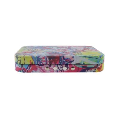 China Child Resistant Hinged Lid Cartridge Packaging Tin Recyclable Metal Joint Box for sale