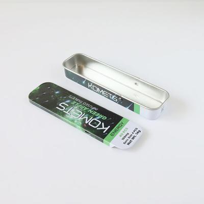 China Mini Metal Child Resistant Tin Box For THC Infused Tablets  Packaging for sale