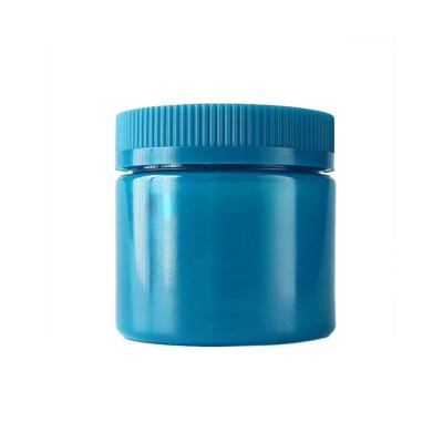 China 2oz 3oz 4oz 5oz Child Resistant Plastic Jars 6oz Child Proof Blue Plastic Weed Jar with Lid for sale