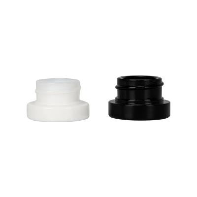 China Natural White Black Concentrate Glass Jar 5ml For  Wax Resin Shatter for sale