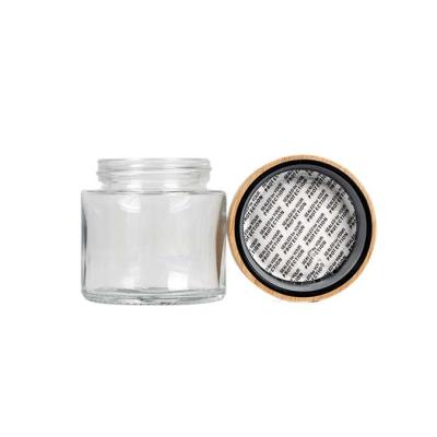 China Airtight Weed Bamboo Lid Glass Jar Glass Stash Jar Smell Proof for sale