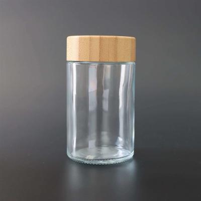 China 6oz Childproof Glass Storage Jar For  Flower Weed Packaging Glass for sale