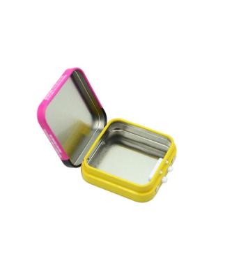 China Quadrado resistente Tin Box Food Grade Metal Tin For Candy Mint da criança à venda