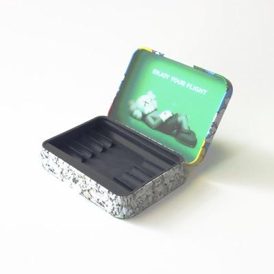 China Rechthoekig Tin Box Veilig voor kinderen met Matte Finish Te koop