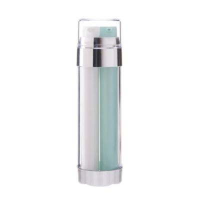China 50ml Airless Pump Bottles PP Cylinder Style With Dual Chambers for sale